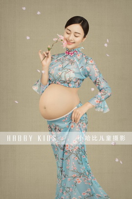 小哈比孕妇摄影作品